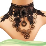 Collier Ras de cou gothique dentelle