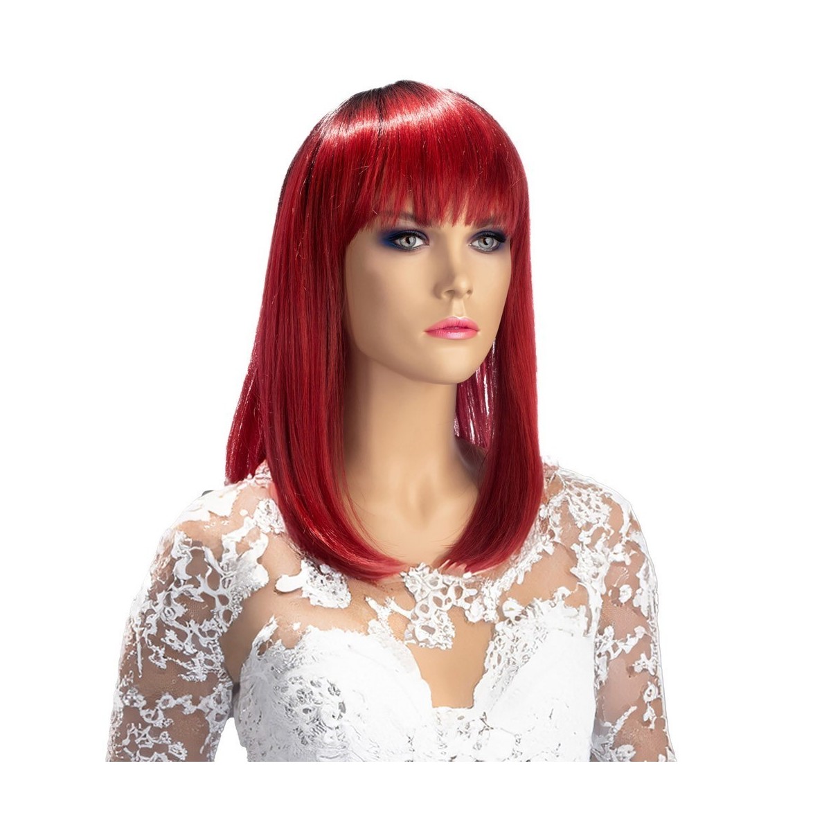 Perruque Elvira rouge - World Wigs