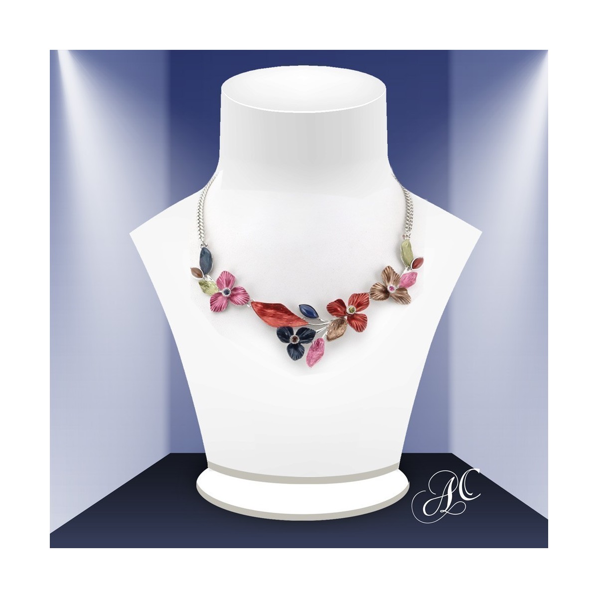 Collier de fleurs, divinement romantique